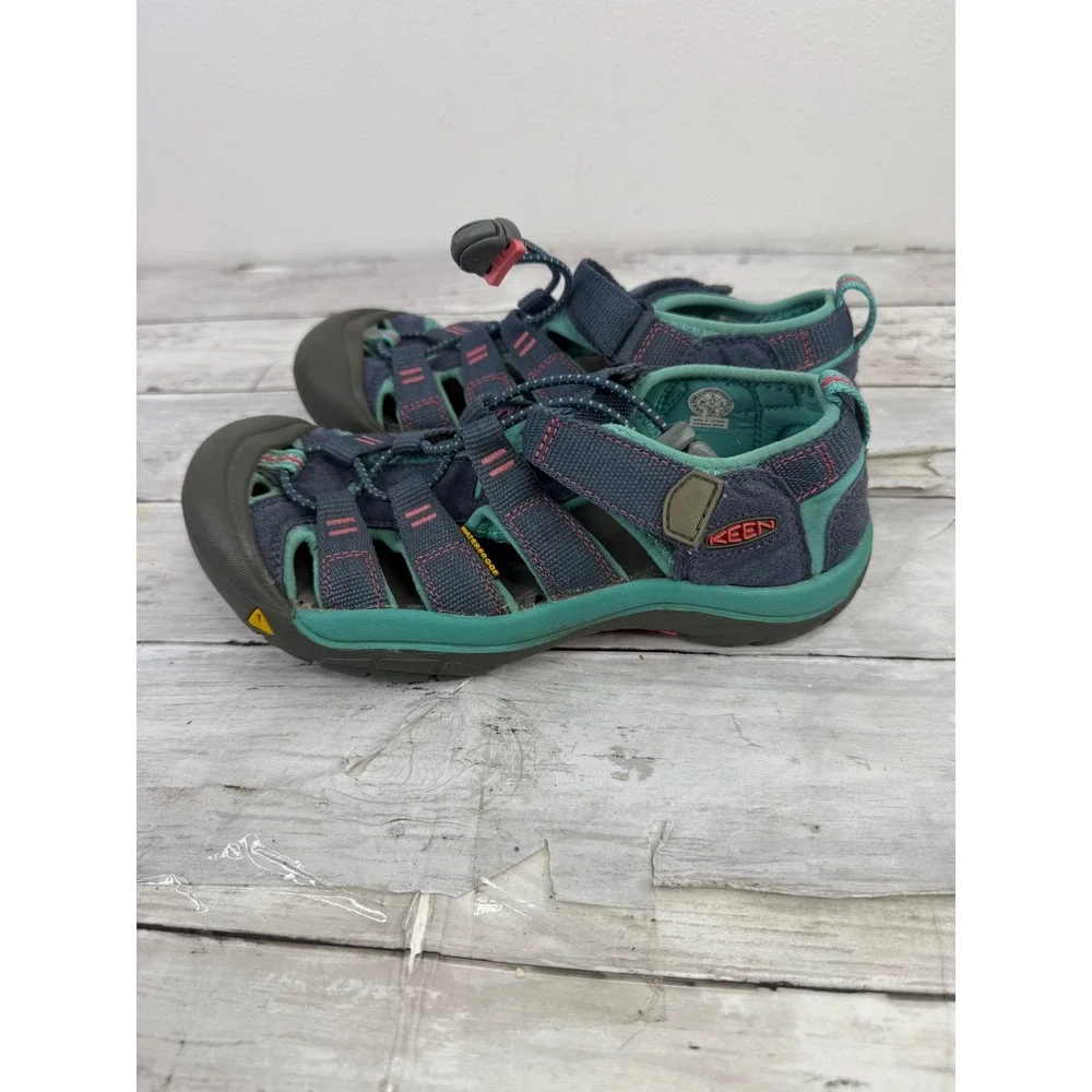 Keen Newport H2 Waterproof Sandals Blue Teal Pink Kids Size 4 Big Kid 1018315